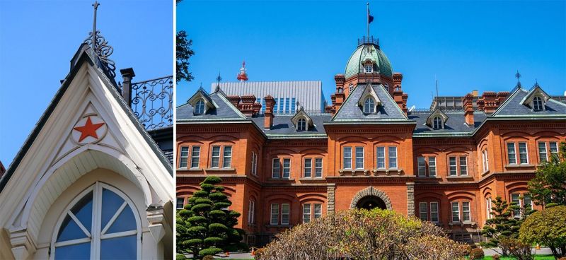 ngôi sao trên đỉnh tòa thị chính hokkaido cũ ngôi sao trên đỉnh tòa thị chính hokkaido cũ